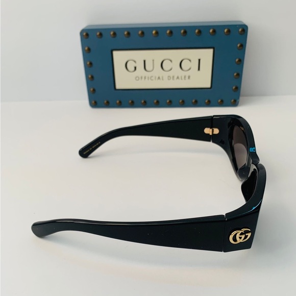 💯 Authentic - New GUCCI GG1401S BLACK-BLACK-GREY
Sunglasses - Picture 12 of 14